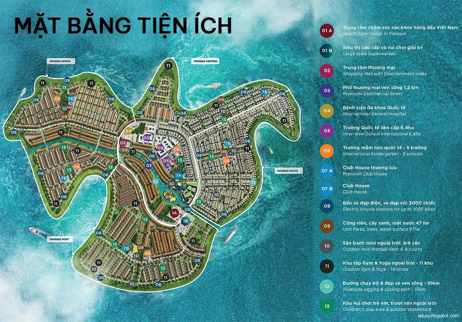 Đảo Phượng Hoàng Aqua City | Thông Tin Chi Tiết Novaland