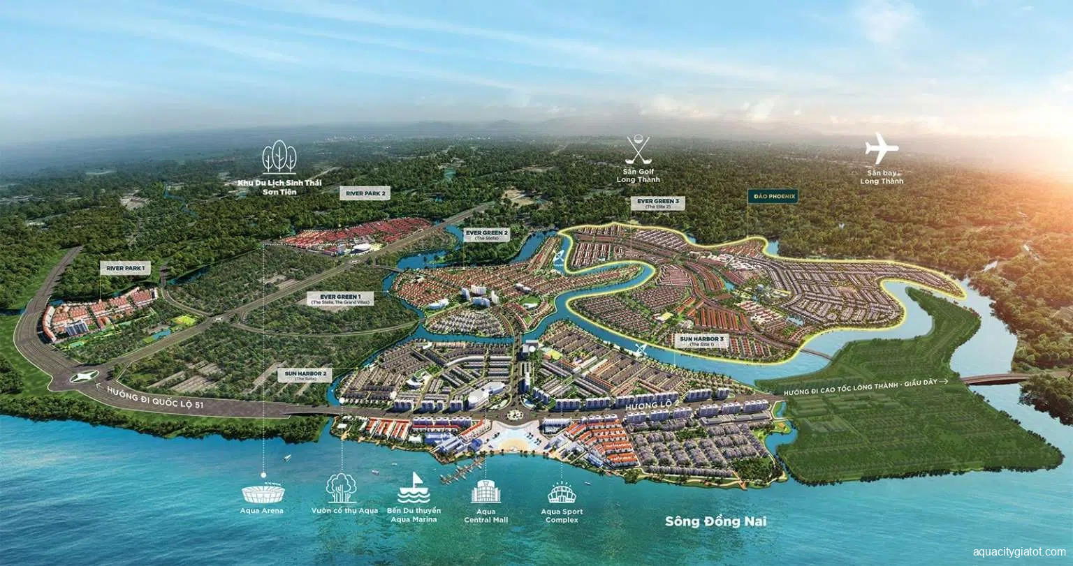 Đảo Phượng Hoàng Aqua City | Thông Tin Chi Tiết Novaland