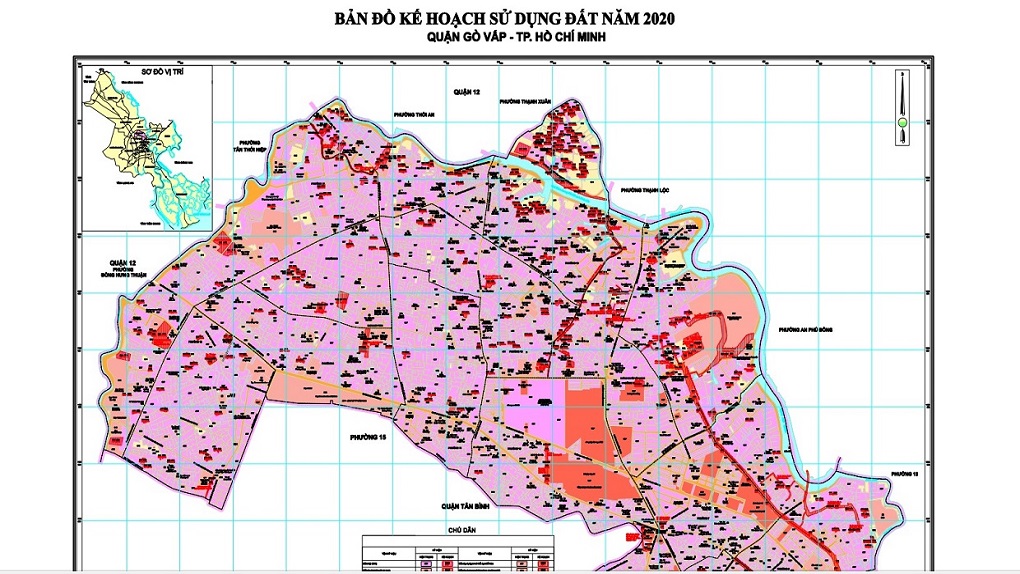 Bản đồ quy hoạch sử dụng đất 2030 Quận Gò Vấp